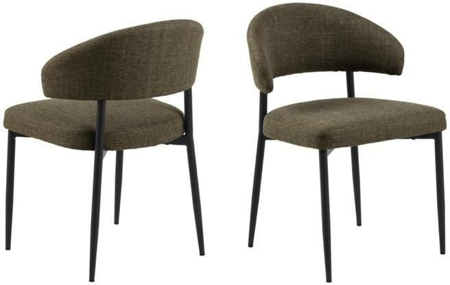 Rebellenclub Eldor Eetkamerstoel Set Van 2 Groen