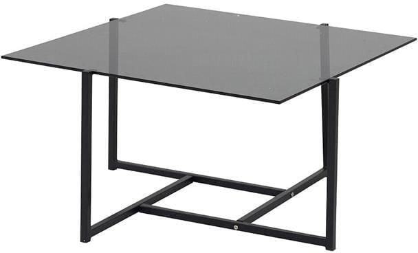 Rebellenclub Hawi Salontafel 80 x 80 cm Grijs smoked glas