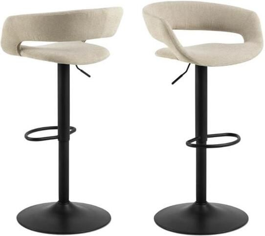 Rebellenclub Lara Barkruk Set Van 2 Beige