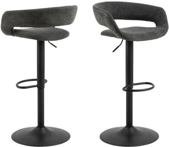 Rebellenclub Lara Barkruk Set Van 2 Donker Grijs