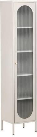 Rebellenclub Makani Vitrinekast 180x37cm Greige - Foto 2