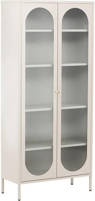 Rebellenclub Makani Vitrinekast 180x80cm Greige - Foto 2