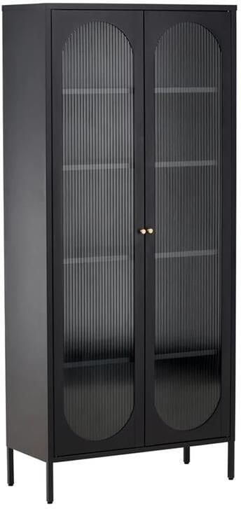 Rebellenclub Makani Vitrinekast 180x80cm Zwart