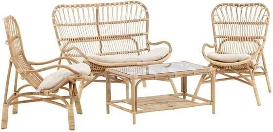 Rebellenclub Merit Loungeset Naturel Rattan