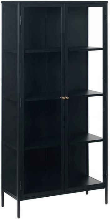 Rebellenclub Nimbin Vitrinekast 190 x 90 cm Zwart