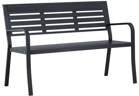 Rebellenclub Rost Tuinbankje 125x 60cm Zwart