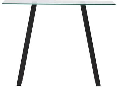 Rebellenclub Tamati Sidetable 100 x 40 cm Zwart met Glas