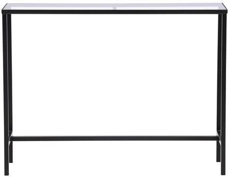 Rebellenclub Toa Sidetable 100 x 30 cm Zwart met Glas