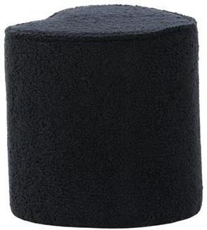 Rebellenclub Tofty Poef Zwart Teddy