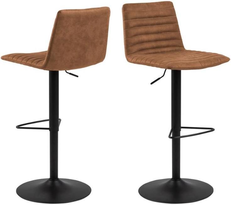 Rebellenclub Trofors Barkruk set van 2 Cognac