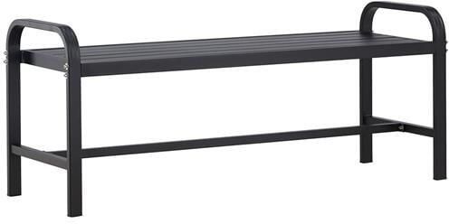 Rebellenclub Troy Tuinbankje 125 x 42cm Zwart