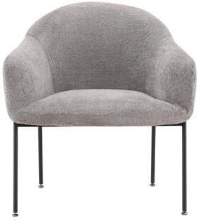 Rebellenclub Vai Fauteuil Lichtgrijs bouclé