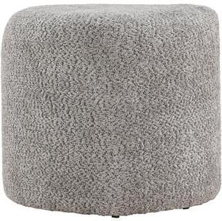 Rebellenclub Volda Poef Grijs bouclé