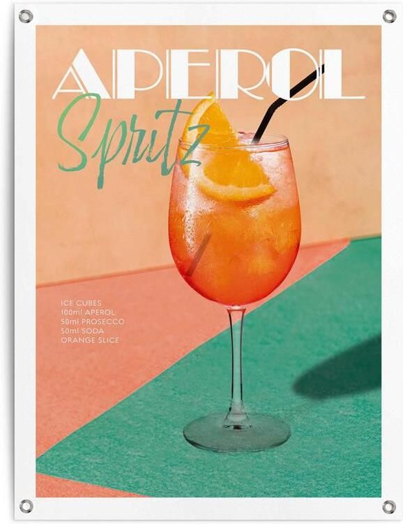 Reinders Aperol Time Tuinposter 80x60cm
