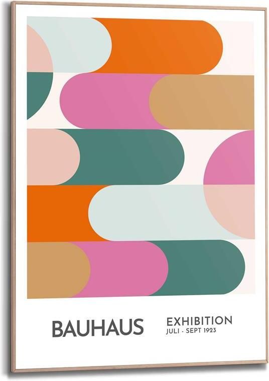 Reinders Bauhaus Patterns Schilderij 70x50cm Hout