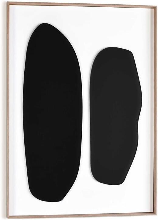 Reinders Black Duo Relief Art Schilderij 70x50cm Hout