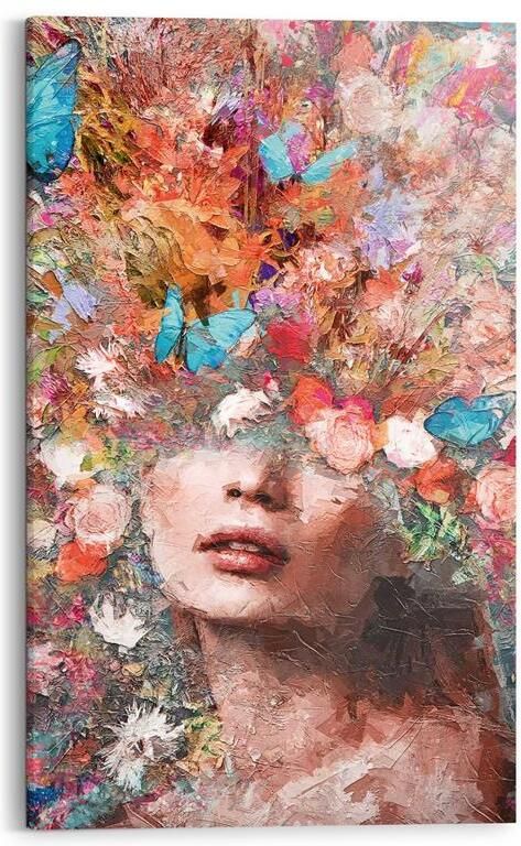 Reinders Floral Fusion Block Art Schilderij 116x78cm - Foto 5