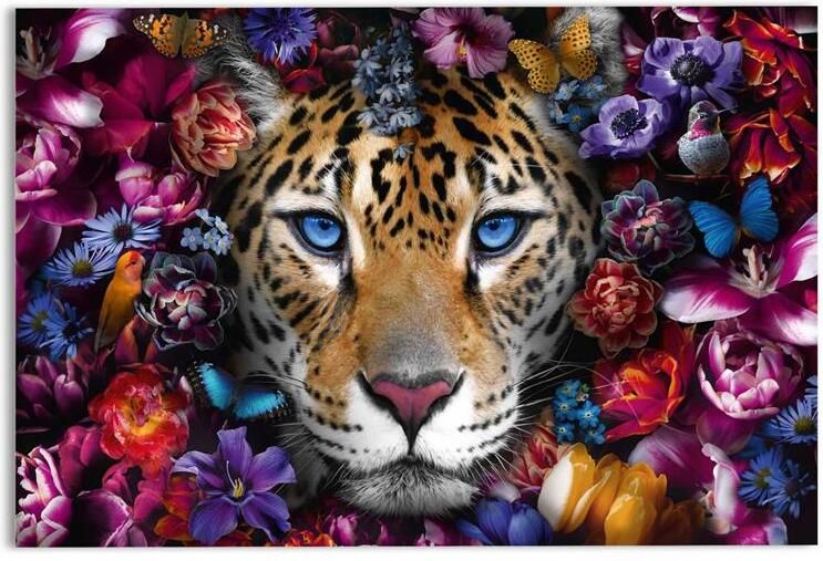 Reinders Floral Majesty Glasschilderij 78x116cm