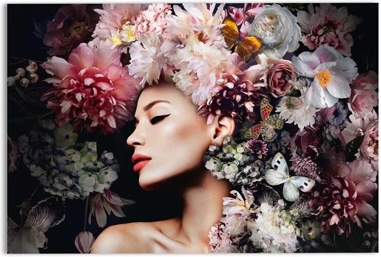 Reinders Luxury Flowers Glasschilderij 78x116cm