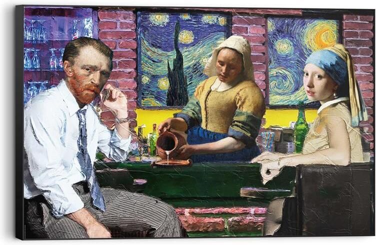 Reinders Pub Masters Schilderij 90x60cm Zwart