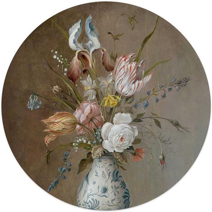 Reinders Still Flowers Glasschilderij Ø 50cm