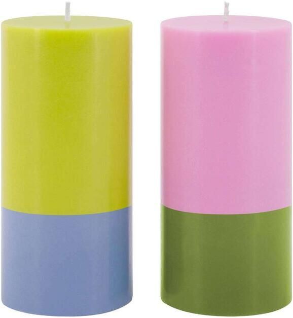 REMEMBER Blokkaarsen Porto Set van 2 Stuks