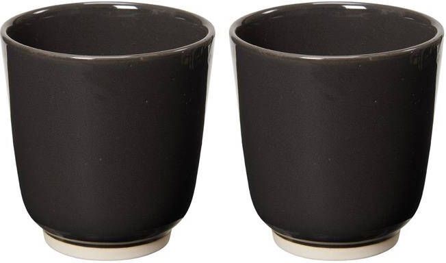 Return to Sender Antracietgrijze mok large set van 2