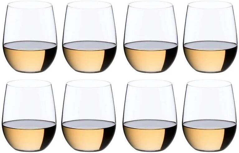 Riedel Witte Wijnglazen O Wine Viognier | Chardonnay 8 stuks