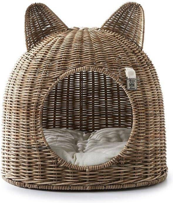 Rivièra Maison Kattenmand Lovely Kitten Rattan Slimit Bruin - Foto 2