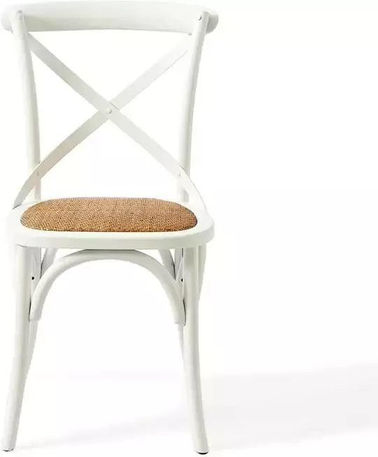 Riviera Maison Saint Etienne Dining Chair White Eikenhout Rattanschil Wit 50.0x50.0x98.0 cm - Foto 4
