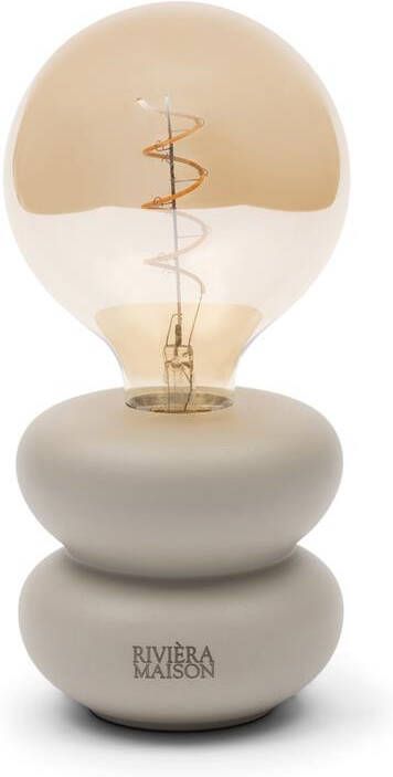 Rivièra Maison Riviera Maison tafellamp oplaadbaar LED Beige Finley Bulb draadloos - Foto 1