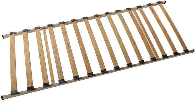 Rousseau EMOB Lattenbodem Alma 70x200 Kit Slaapkamer Bruin Hout Slaapkamer Op voorraad - Foto 2