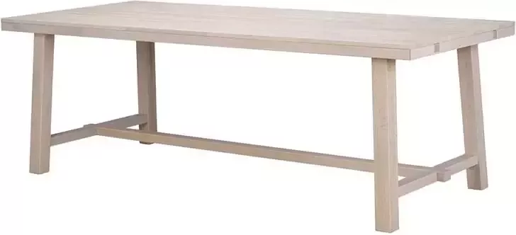Rowico Home Brooklyn verlengbare houten eettafel whitewash 220 x 95