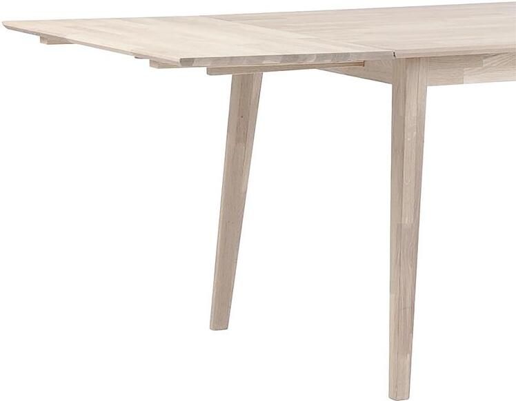 Rowico Home Filippa Verlengstuk voor Rechthoekige Houten Eettafel Massief Eikenhout Scandinavisch Whitewash 50 x 90 cm - Foto 2