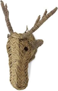 Safaary Rieten Dierenkop Ree 30x25 CM