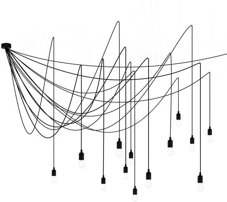 Seletti Maman 14 cluster hanglamp opaal