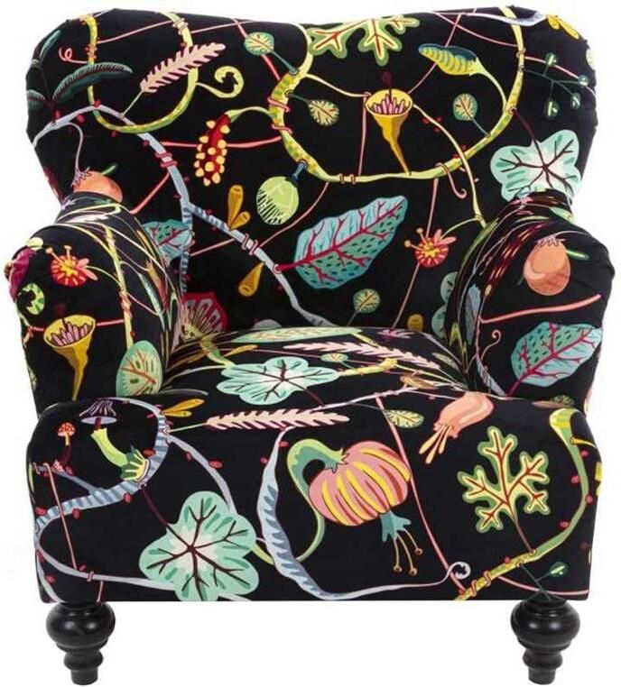 Seletti Botanical Diva fauteuil zwart