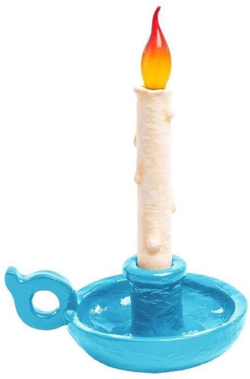 Seletti Bugia tafellamp oplaadbaar blauw