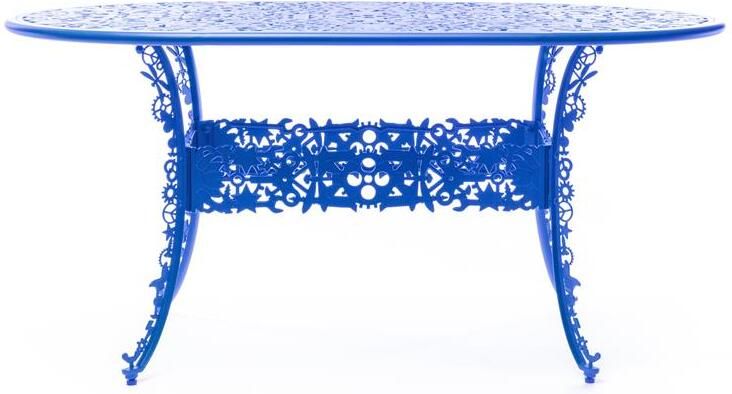 Seletti Industry Garden tuintafel ovaal 152x90 Sky Blue