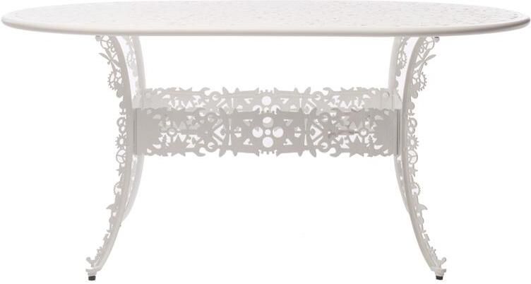 Seletti Industry Garden tuintafel ovaal 152x90 wit