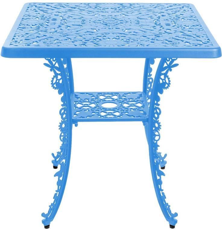 Seletti Industry Garden tuintafel vierkant 70x70 blauw