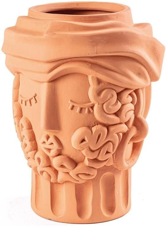 Seletti Magna Graecia Terracotta vaas Man