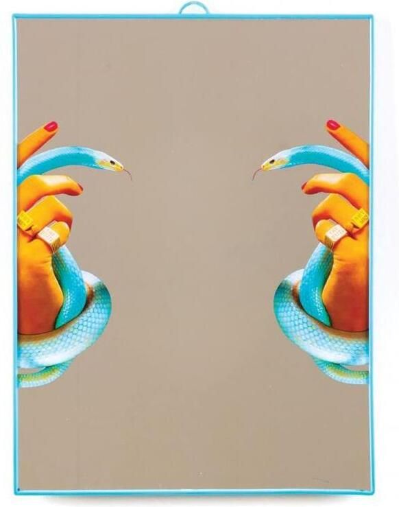 Seletti Toiletpaper spiegel large Hands with Snakes