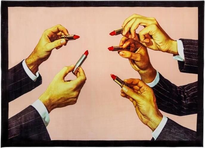 Seletti Vloerkleed Lipsticks Rechthoekig