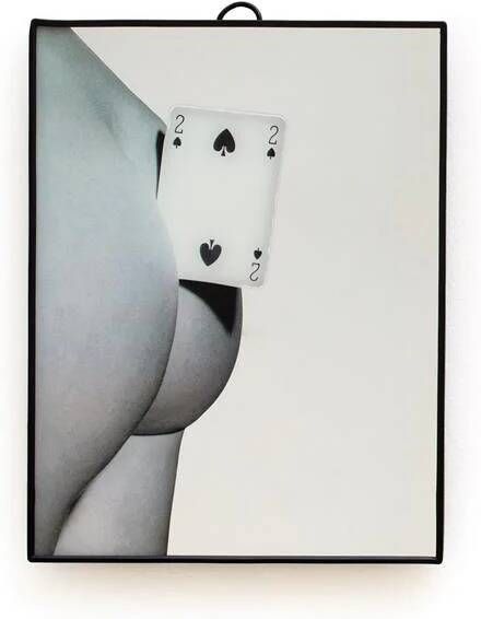 Seletti Toiletpaper spiegel small Two of Spades