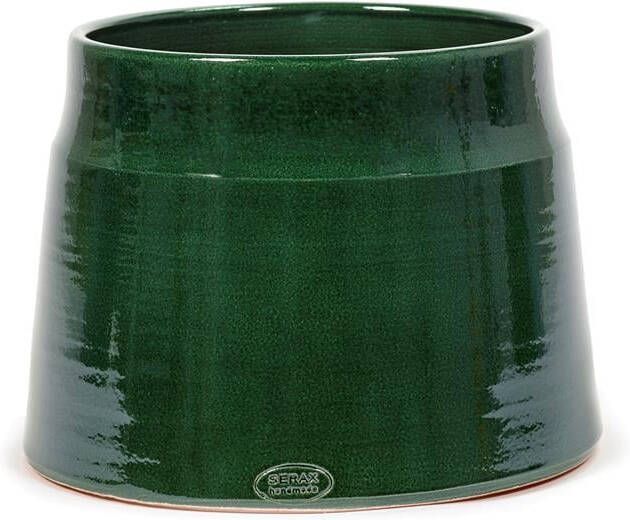 Serax Bloempot Groen-donker groen D 30 cm H 23 cm
