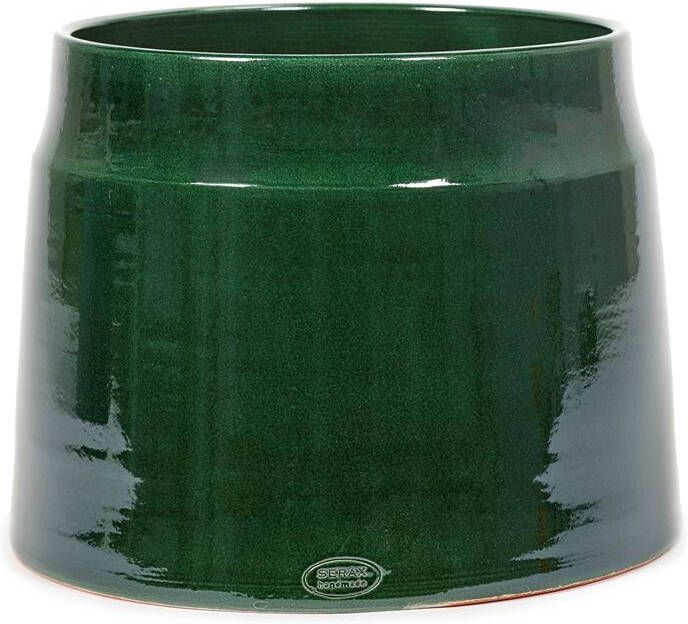 Serax Bloempot Groen-Donker groen D 36 cm H 32 cm