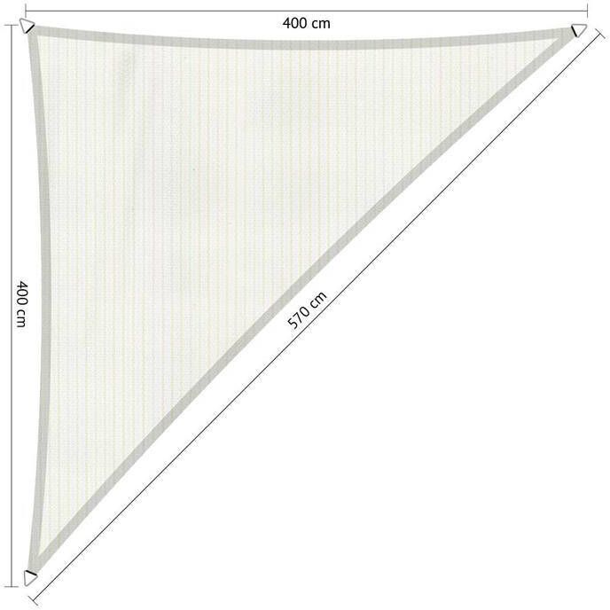 Shadow Comfort 90 graden driehoek 4x4x5.7m Arctic White - Foto 1