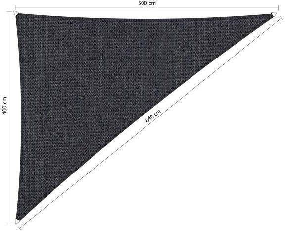 Shadow Comfort 90 graden driehoek 4x5x6 4m DuoColor Carbon grey