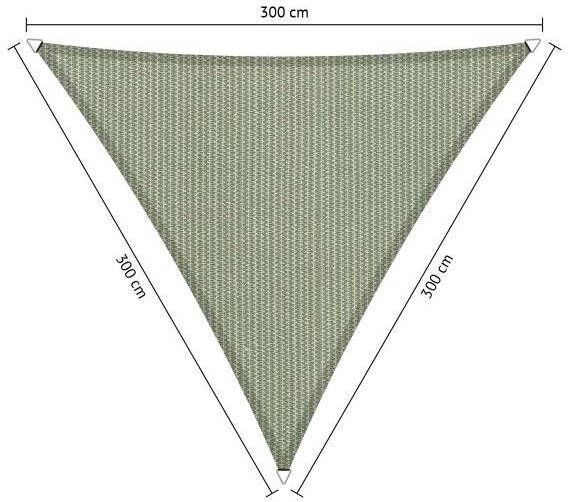 Shadow Comfort driehoek 3x3x3m Moonstone Green - Foto 1